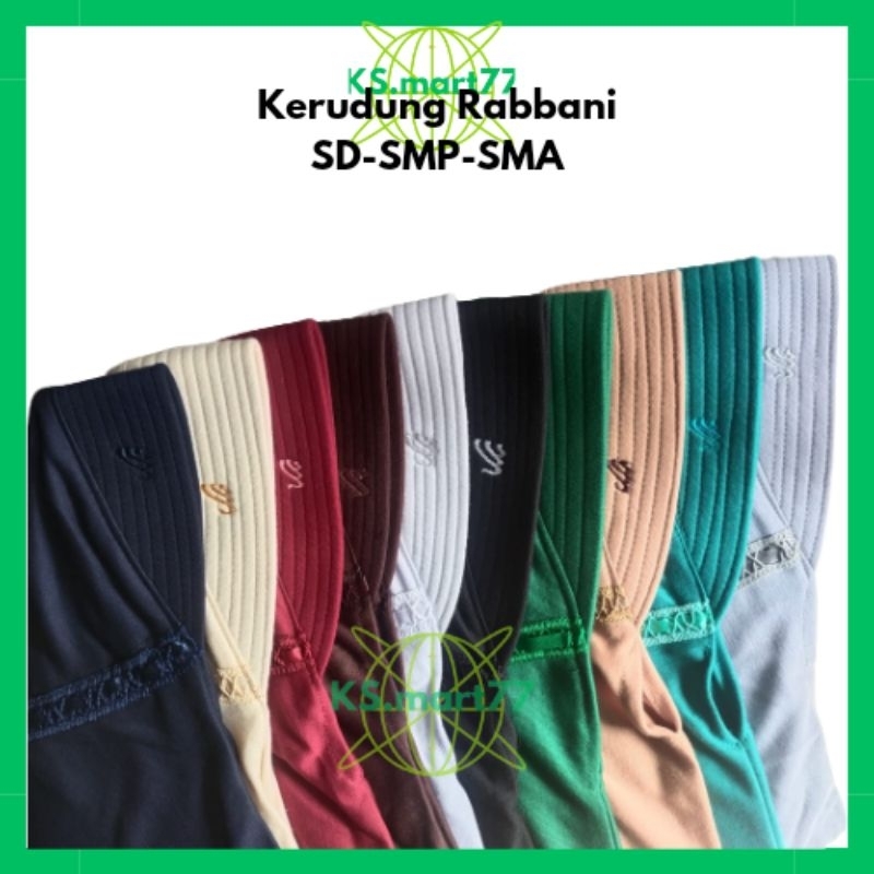 Hijab Sekolah / Kerudung Robani /Jilbab Tali Serut TK / SD / SMP / SMA