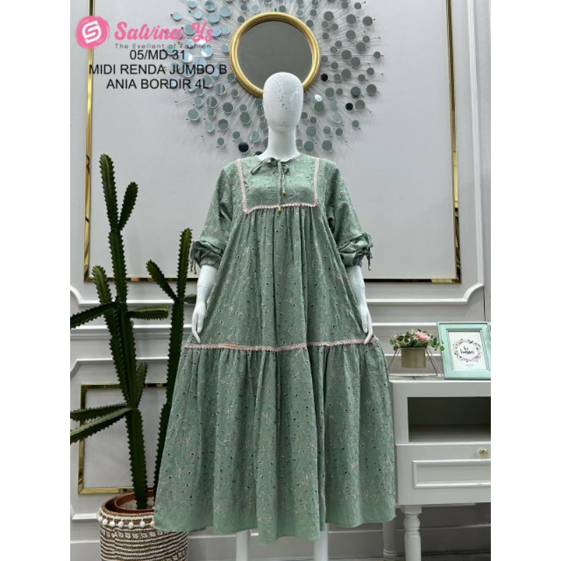 MIDI RENDA JUMBO B ANIA BORDIR 4L LD 110 PB 128 BY SALVINA Y.S