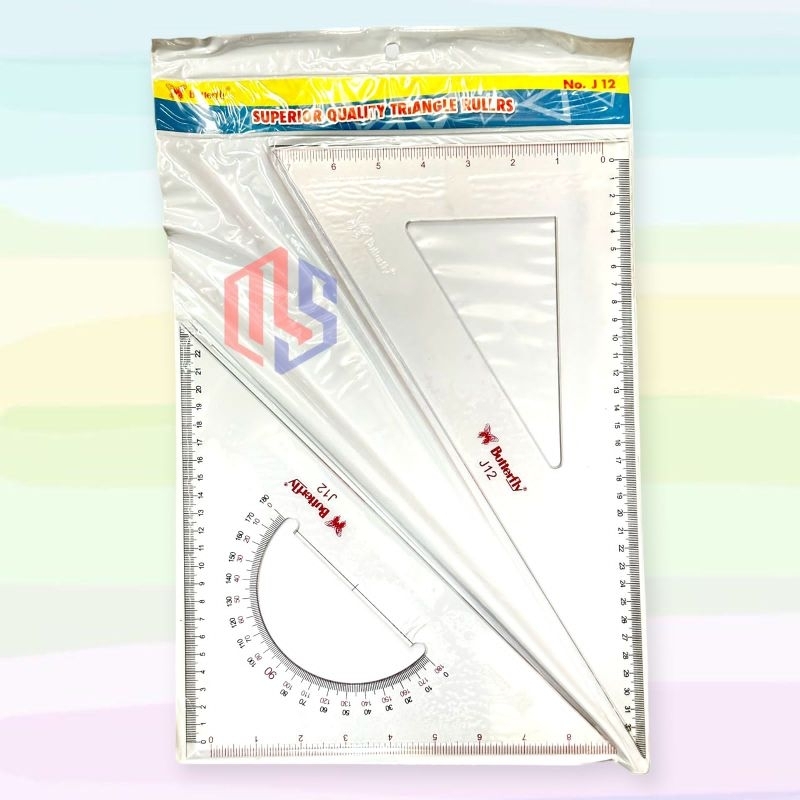 

Penggaris Set Segitiga Butterfly J- 8 / J-10 / J-12