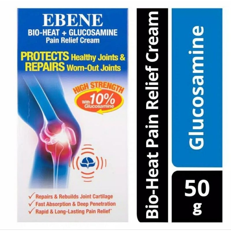 Ebene Bio-Heat + Glucosamine Pain Relief Cream (50g)