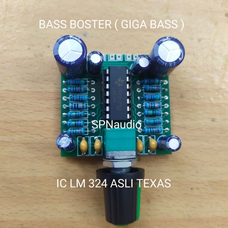 Tone control bass boster stereo Tone control Giga bass ic lm324 asli dan standar Penambah bass dan t