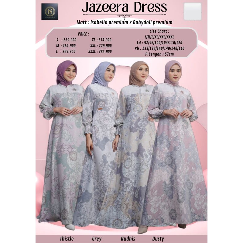 BISA COD ✅ JAZEERA DRESS NADHEERA LUXURY
