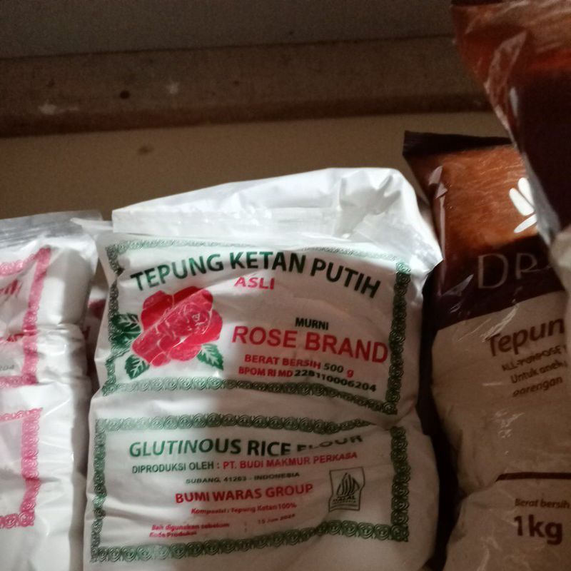 

Tepung ketan putih rose brand 500g