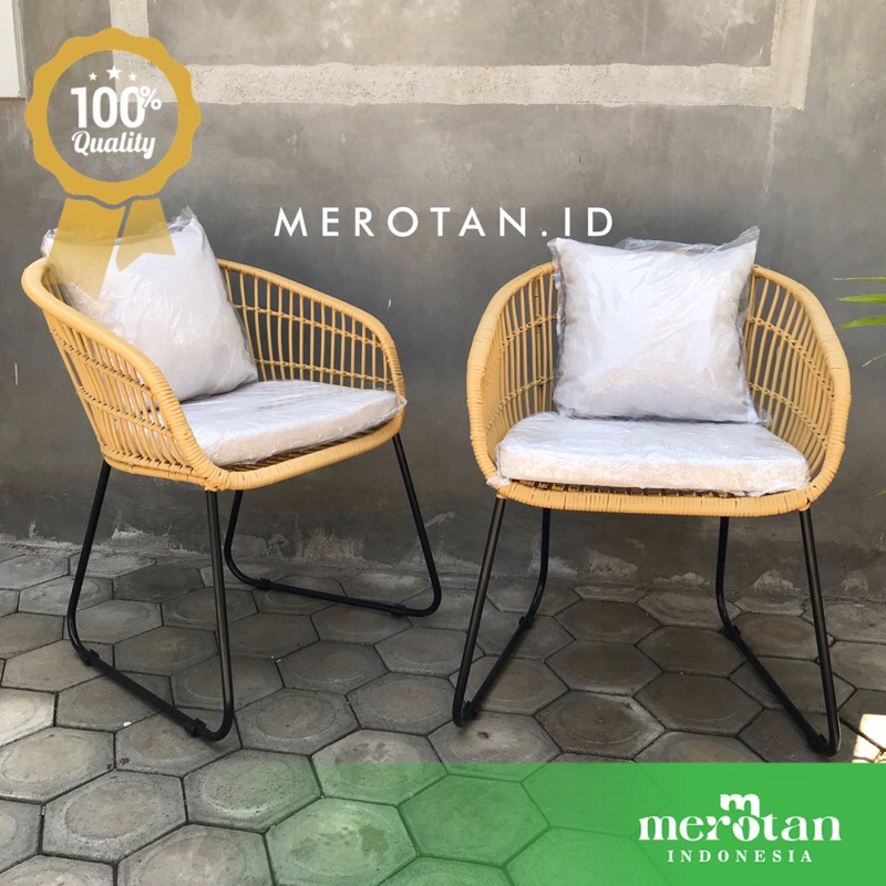 Kursi Teras Rotan Sintetis / Kursi Cafe Rotan Sintetis