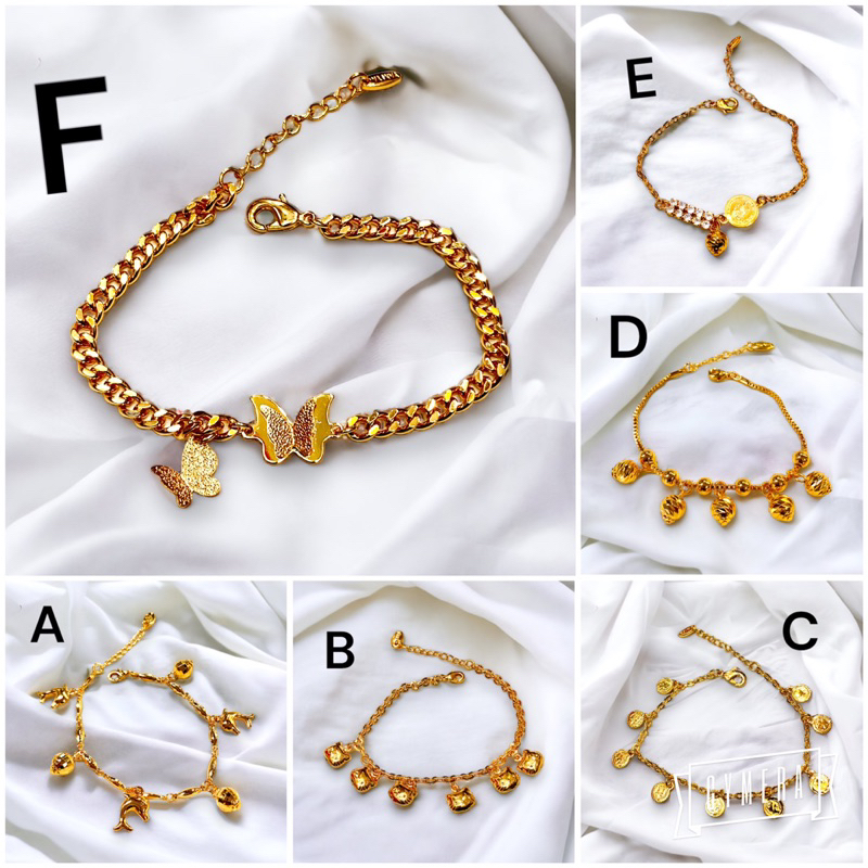 Gelang tangan wanita / gelang lapis emas / gelang replika emas / gelang / perhiasan