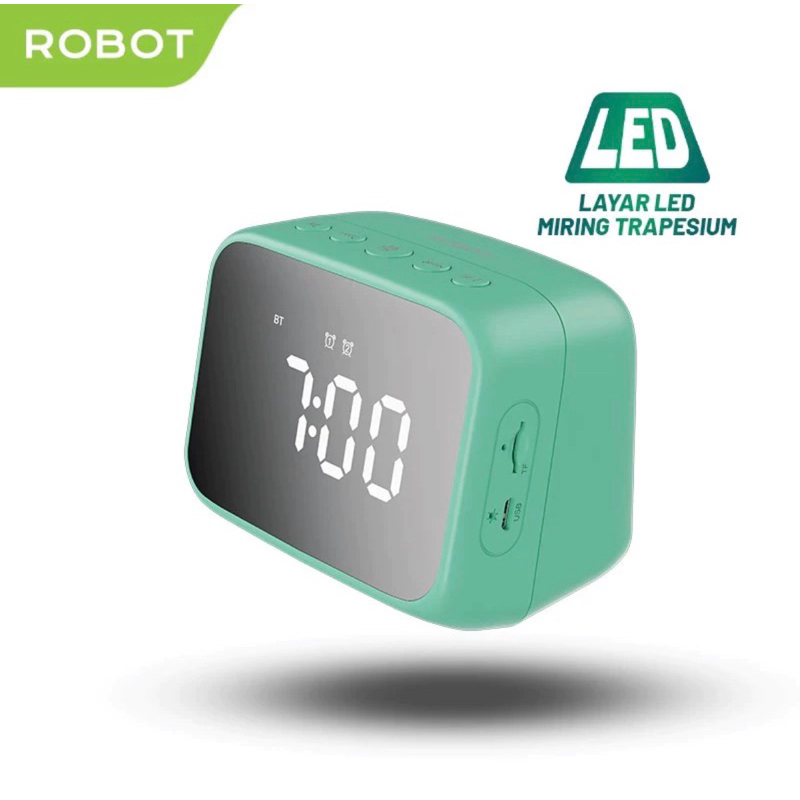 Robot RB170 Speaker Bluetooth 5.3 with LED Display &amp; Alarm