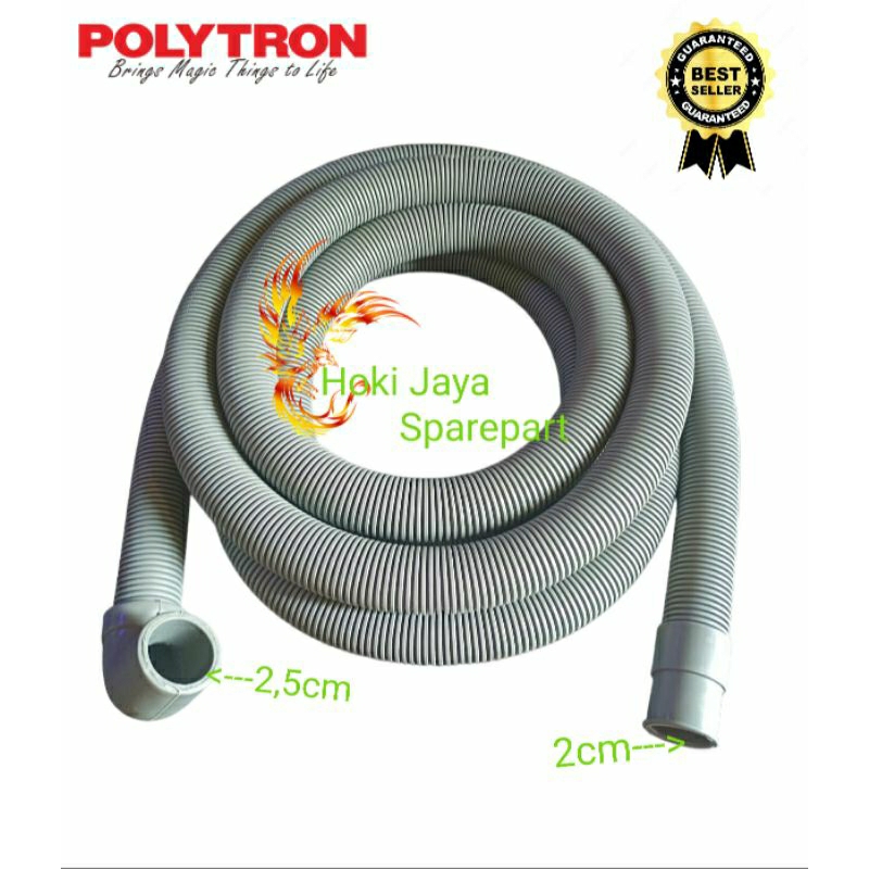 POLYTRON Front Loading 3M | Selang Pembuangan Mesin Cuci Front Loading Polytron