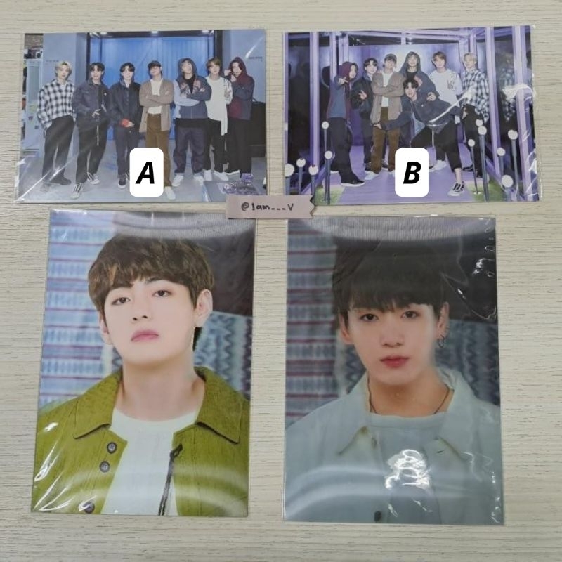 Official postcard pop up store 3D photo PTD Taehyung Jungkook BTS