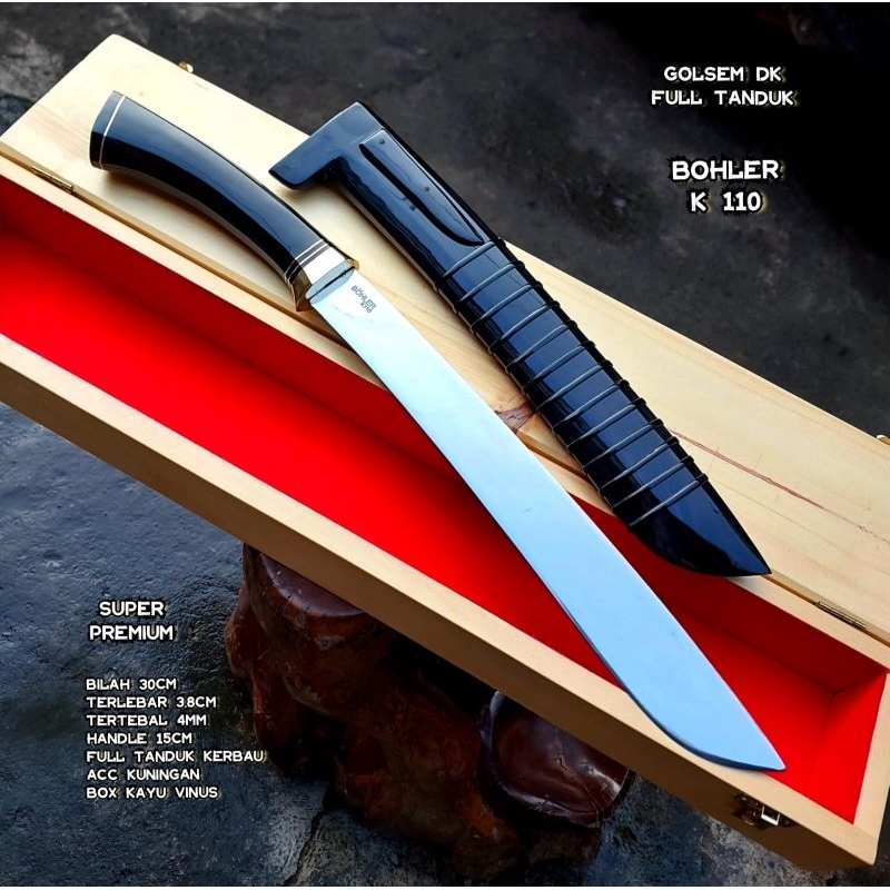 Pisau Golsem DK Full Tanduk Baja Bohler K110