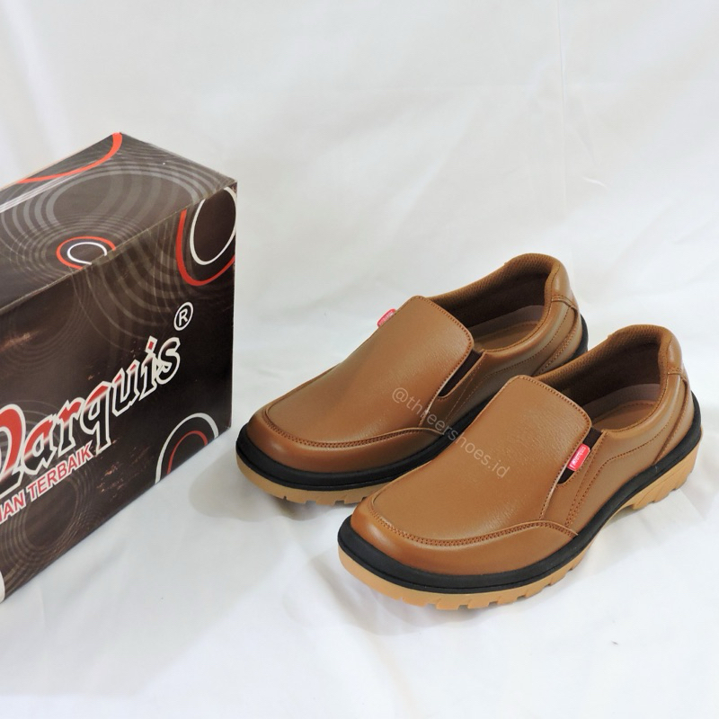 Sepatu Pria Slip On MARQUIS LSA-01 TAN Original 100%