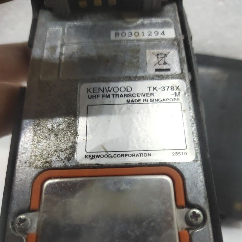 KENWOOD TK-378X HT KENWOOD TK378X UHF FM