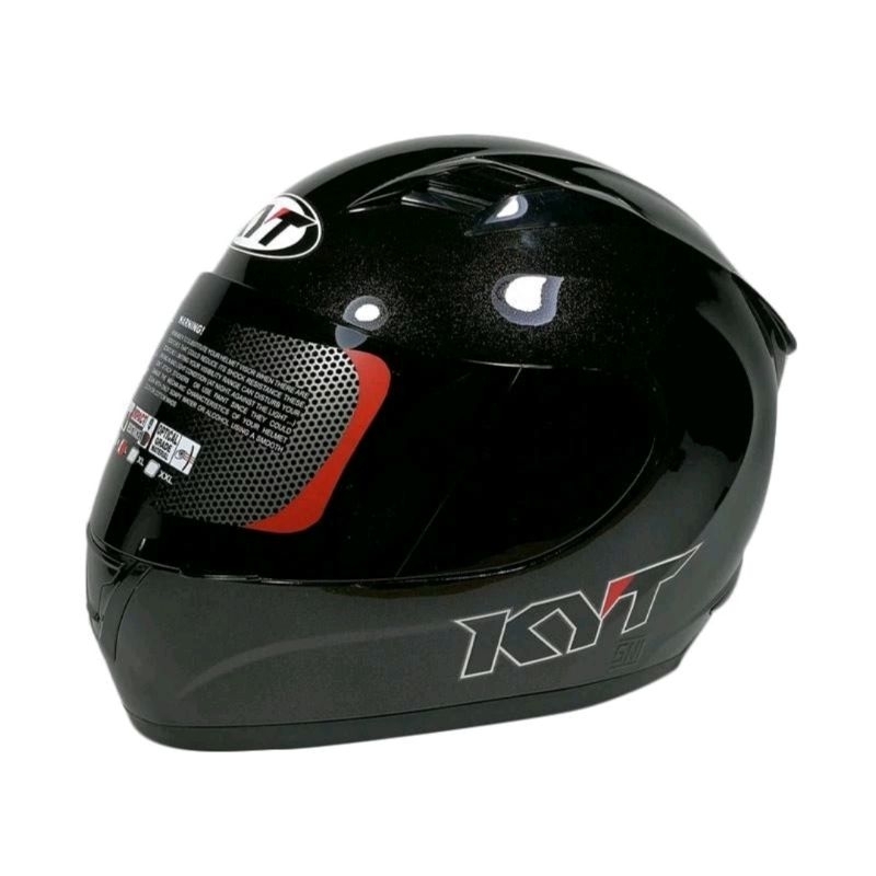 KYT R10 SOLID BLACK GLOSSY FULL FACE