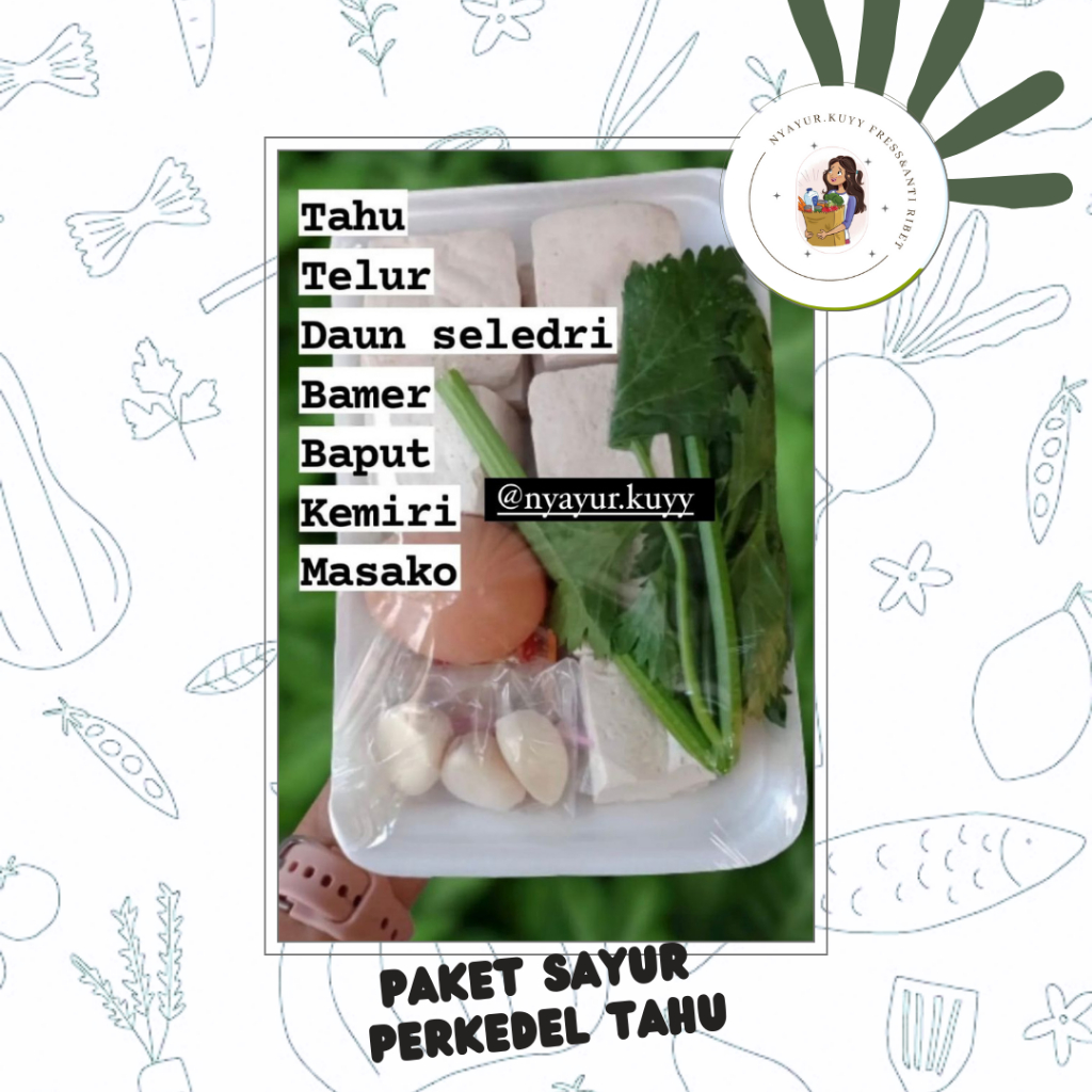 

Paket Sayur Perkedel Tahu - Sayur Sayuran