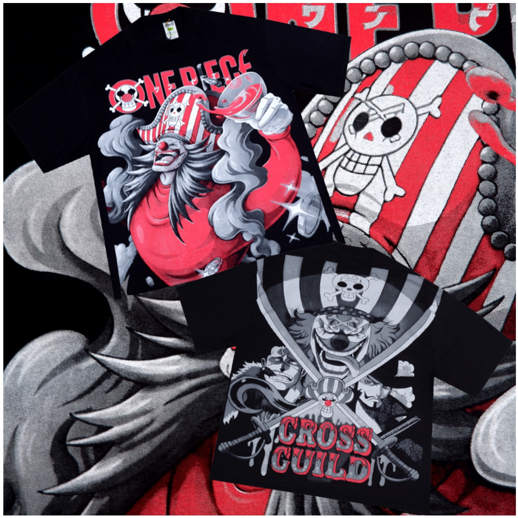 TSHIRT BUGGY THE CLOWN ONE PIECE KAOS ANIME OVERSIZE