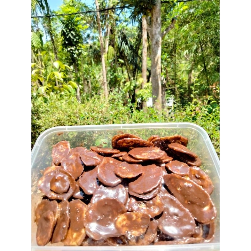 

Keripik pisang cokelat lumer