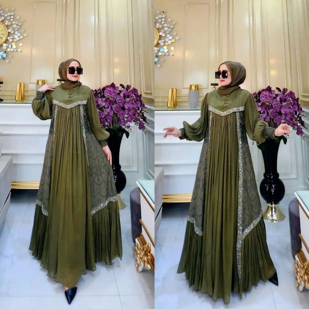 Divaa Series/Baju Lebaran Couple/Baju Muslim Wanita Terbaru 2024 Kekinian/Dress Kondangan/Fashion Mu