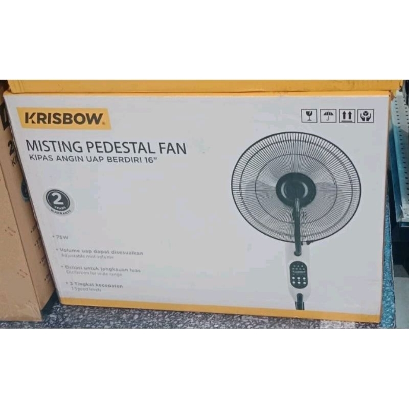 misty fan Krisbow kipas angin air embun kabut dingin pedestal  ORIGINAL KRISBOW