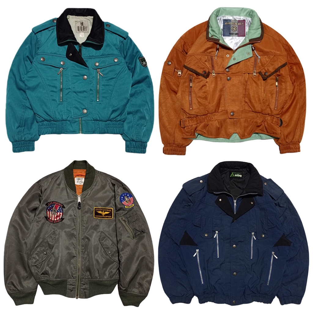 JAKET VINTAGE RACING SNOWBOARD JAKET SKI CASUAL HARRINGTON FLIGHT JACKET CORDUROY WINDBREAKER COLORB