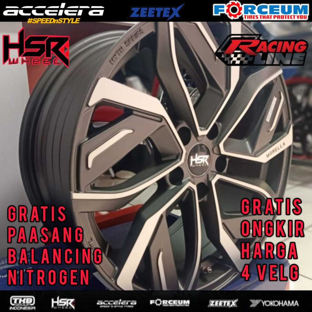 VELG MOBIL RACING HSR MORELLA RING 18 UNTUL ALPHARD HARIER RUSH TERIOS EXPANDER BRV CIVIC NEW RING 1