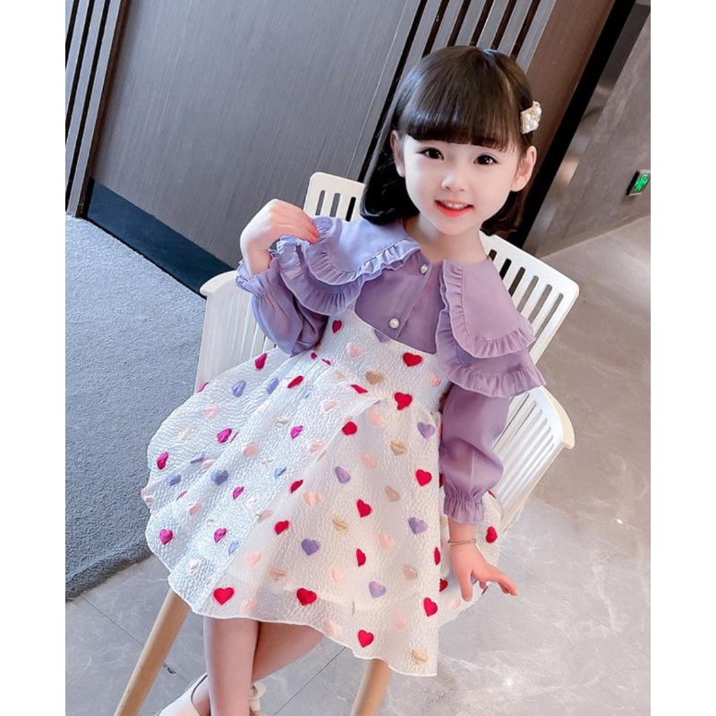 Dress Anak 2in1 Import