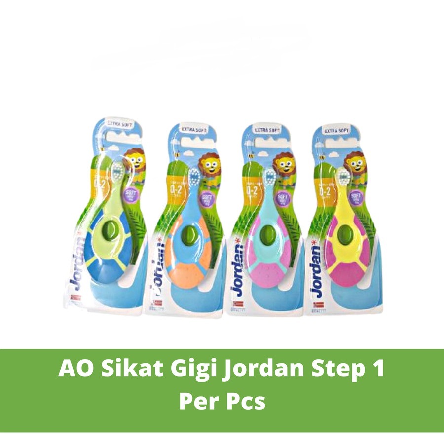 Jordan Sikat Gigi / Jordan Toothbrush / Step 1 / Step 2 / Step 3 / Dewasa / Sikat Gigi Jordan