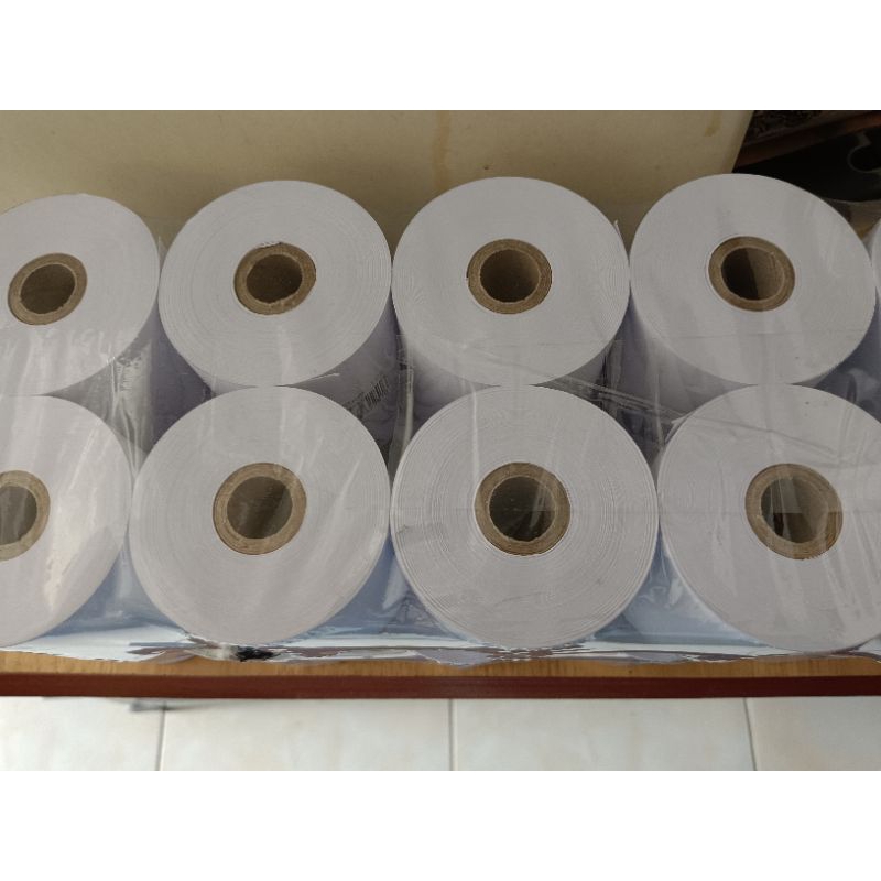 

Kertas struk HVS 75x60 mm 1 ply di jual per pack epson 220b 220a
