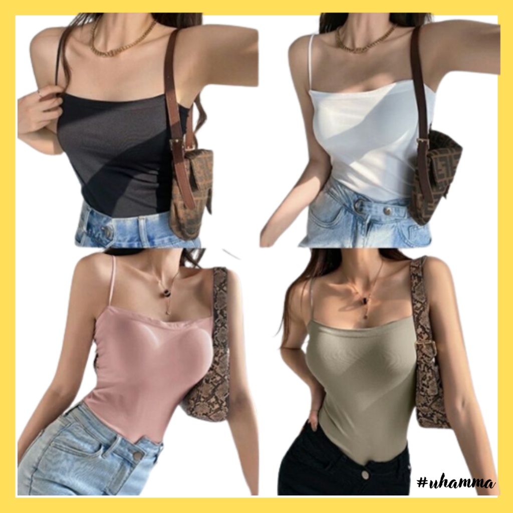 Tanktop Bra Premium Tali Kecil Square