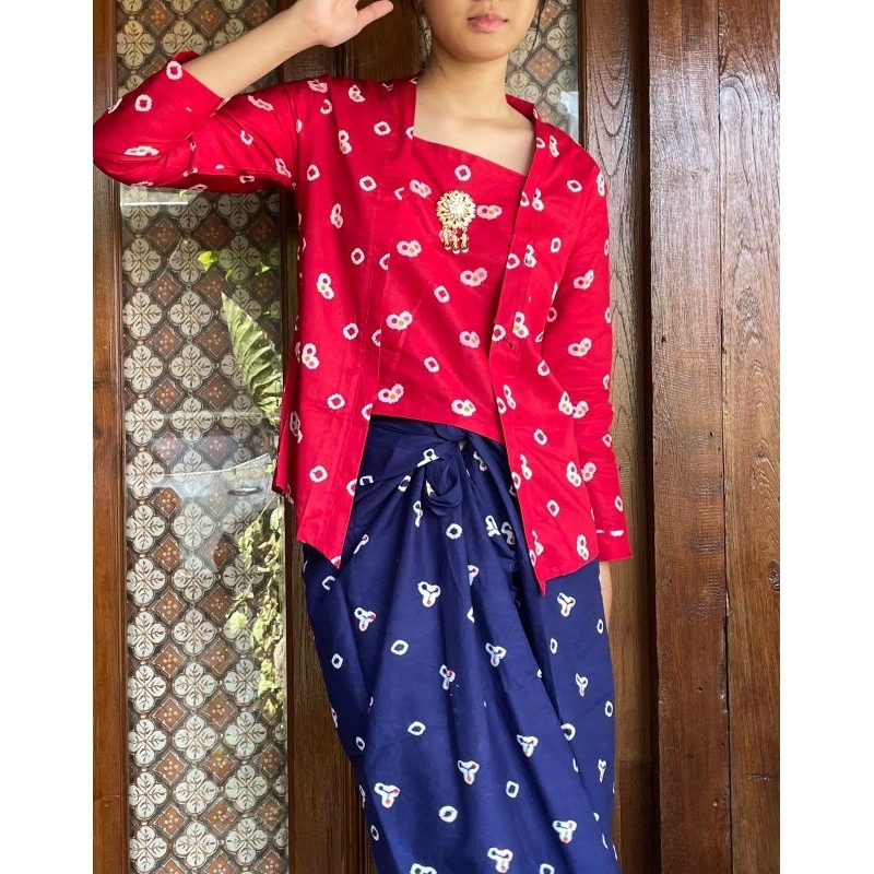 TUNIK JUMPUTAN TEEMU & ADINDA  / kebaya jumputan kebaya kutubaru