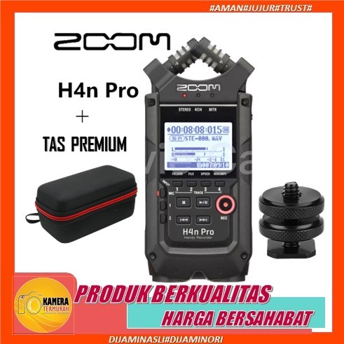 Zoom H4n Pro 4-Channel Handy Recorder+Tas Premium
