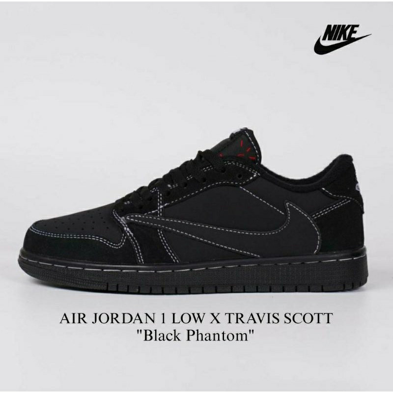 NIKE AIR JORDAN 1 LOW x TRAVISSCOTT CACTUS JACK "BLACK PHANTOM"