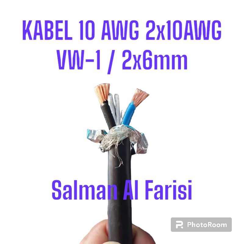 Kabel 2x10Awg 2x6mm dan Kabel 2x8Awg 2x10mm PLTS Panel Surya
