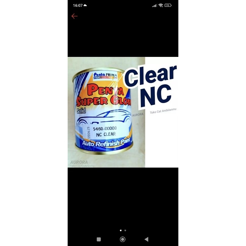 Penta Super Gloss NC Clear 200ml Vernis Kilap Mengkilap Anti Gores Pelindung Cat Motor