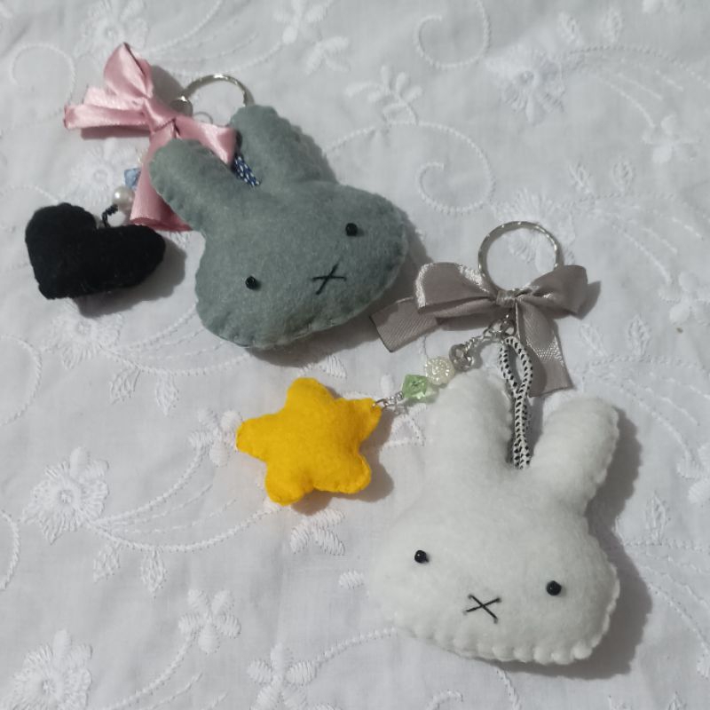 miffy plush keychain bagchain carabiner