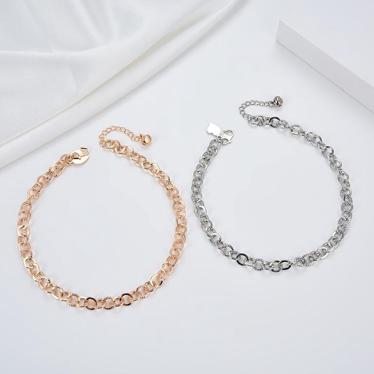 Terbaru Hyl Jewelry 02a COD Couple Gelang Kaki  Perempuan Harian