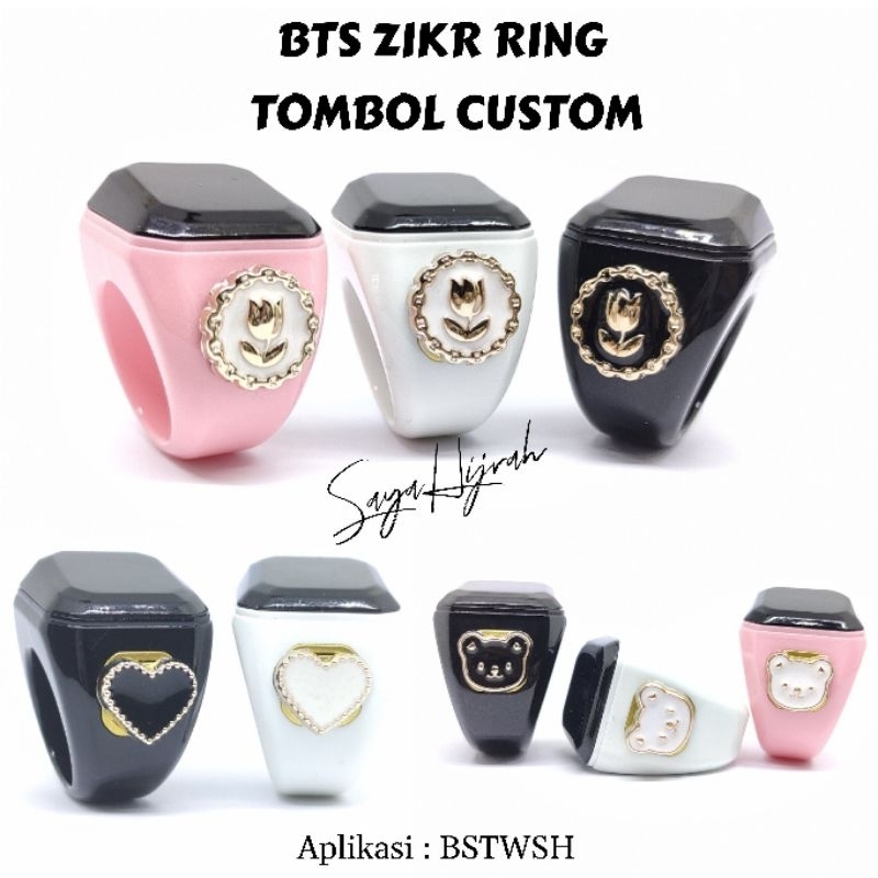 BTS Smart Tasbih Zikr Ring Tombol Custom