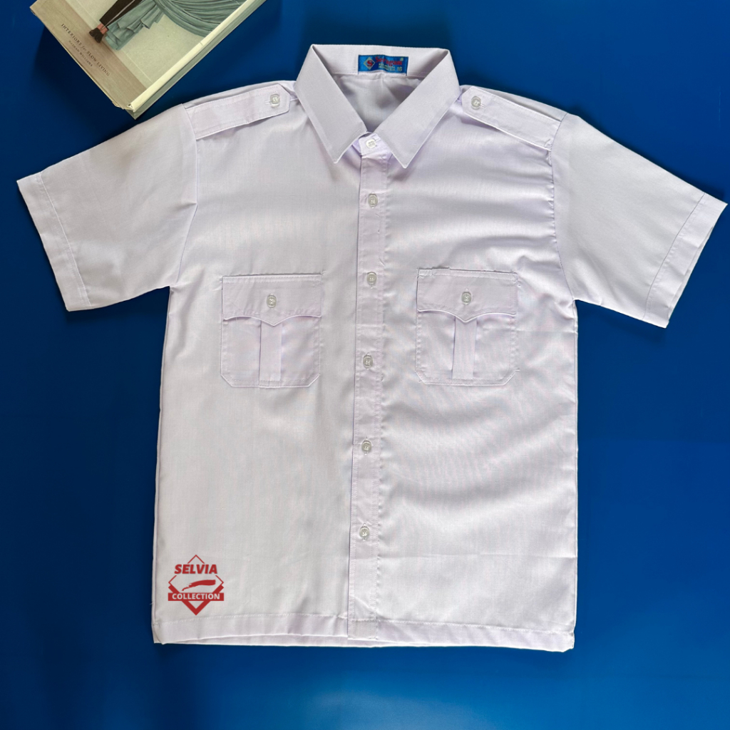 Baju PMR/PDL/PDH Putih Pendek Merek Seragam