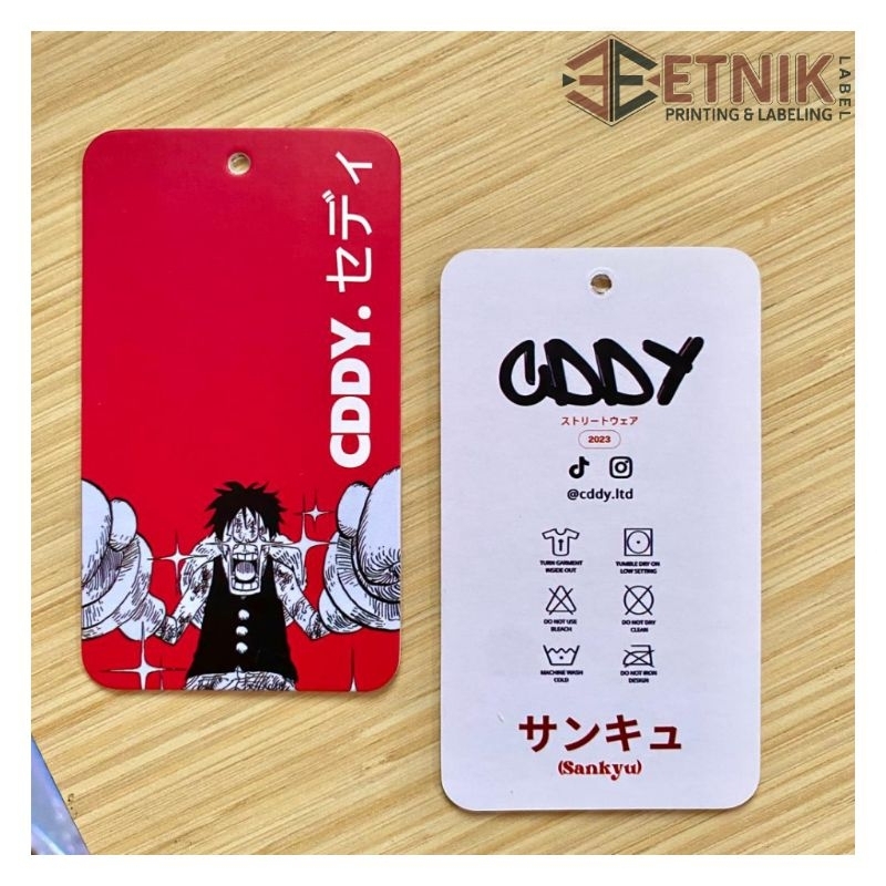 

Hangtag tebal UK lebih dari 5x9cm max-6x11cm/hang tag label pakaian premium 700gsm