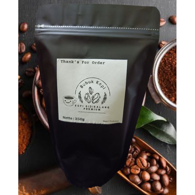 

Kopi Sidikalang Premium Robusta Kopi Hitam Bubuk Halus 250 Gram