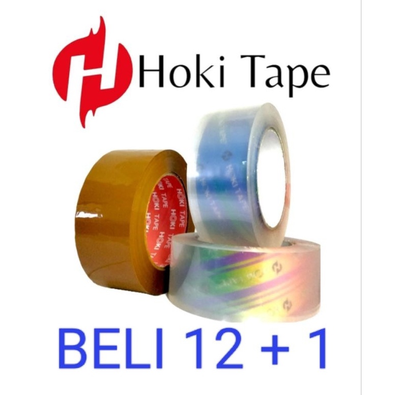 

11.11 BRANDS FESTIVAL Lakban 45mm x 200yard Super Clear - Coklat HOKI TAPE (BELI 12 + 1)__028