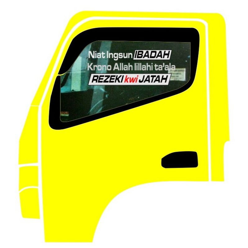 Sticker kaca truk
