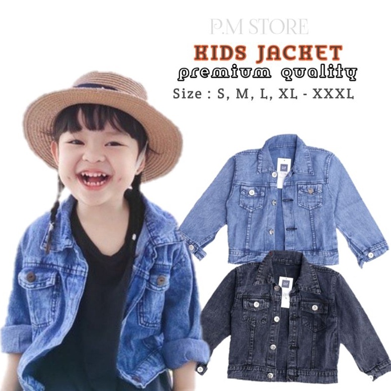 Best Product Jaket Jeans Anak Perempuan 1 - 6 tahun / Jaket Anak Perempuan Soft Jeans Jaket Jeans An