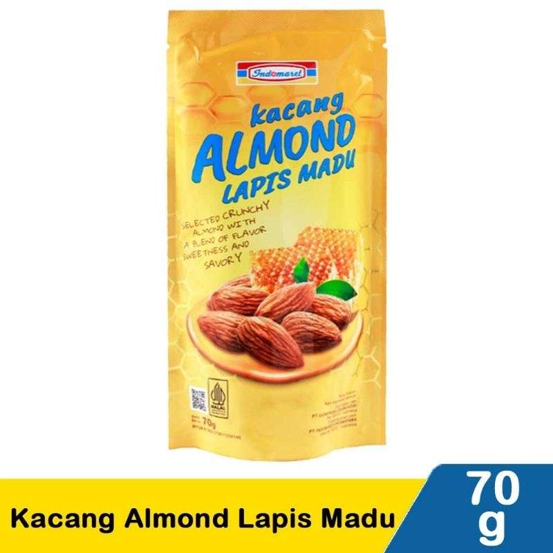 

Indomaret Kacang Almond Lapis Madu 70G