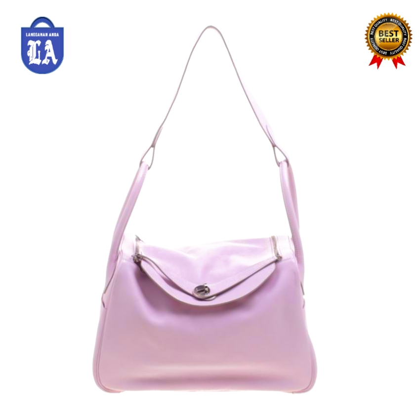 Tas Selempang Wanita 0026Hermes Lindy Togo 26 Pink Peach Premium