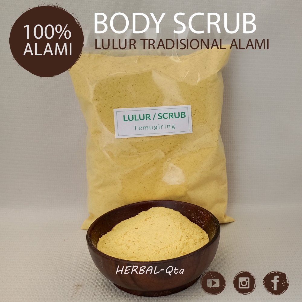 Lulur Temugiring, Lulur Mangir / Lulur Pengantin, Lulur kiloan, Body Scrub - (500 Gram)