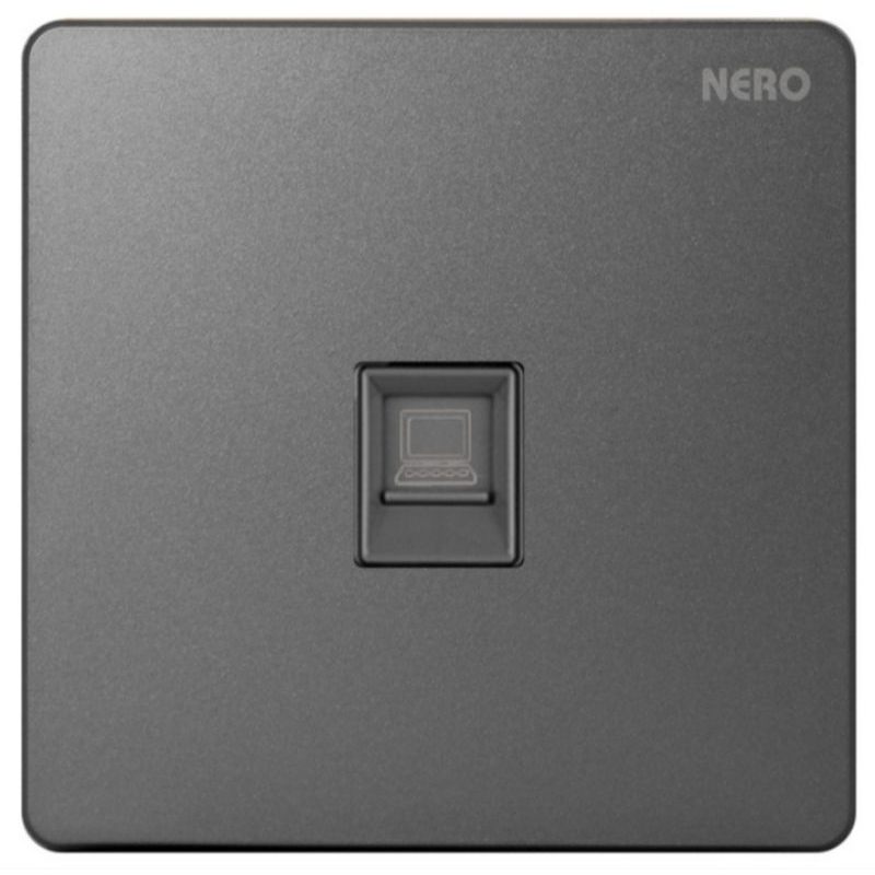 NERO OUTLET DATA CAT 5e  CASAX2_X2PC-GR GREY/ABU FACE PLATE DATA