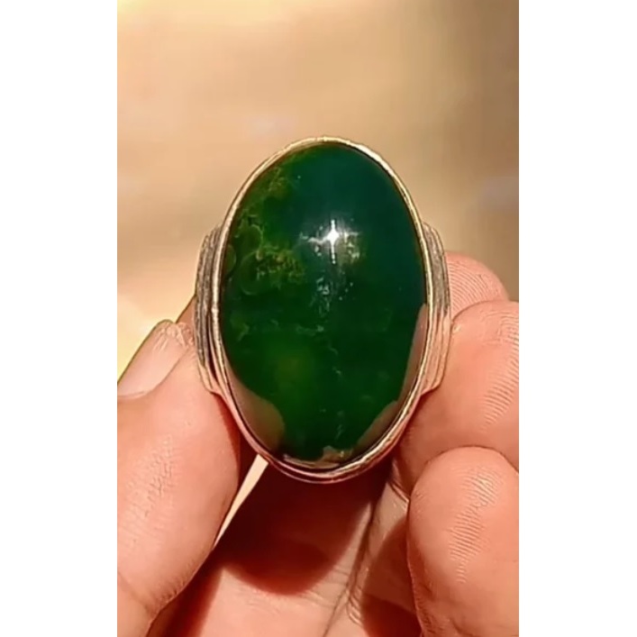 Bacan Gulau Dim 30 Lawas Motif Kura Ring Perak