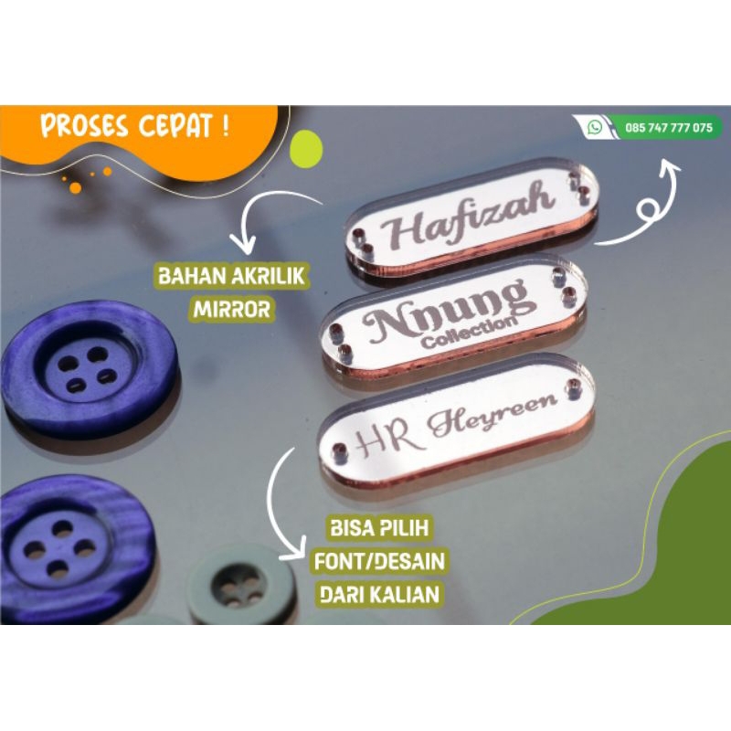 Label hijab GOLD,ROSEGOLD,SILVER / Label Jilbab Rebranding Hijab / Label Kerudung / Label Hijab / Ta