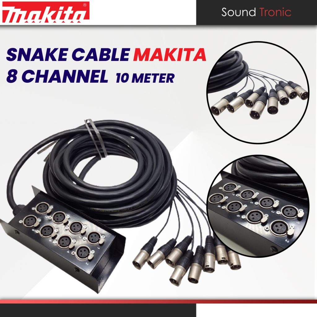 Kabel Snake 8ch Isi 8 10Meter Snake Cable 8 Channel 10 M