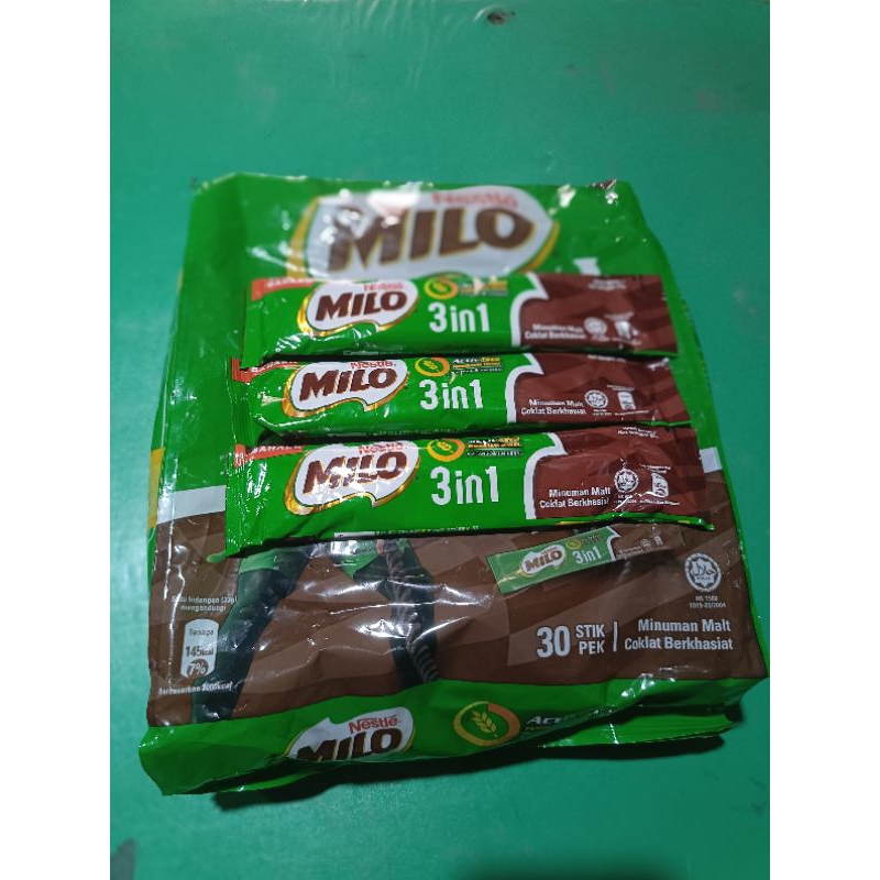 

( 1PACK 30 STIK HALAL ) MILO 3IN1 MALAYSIA