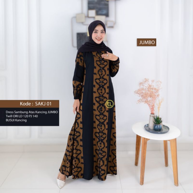 gamis twill elzhaf jumbo